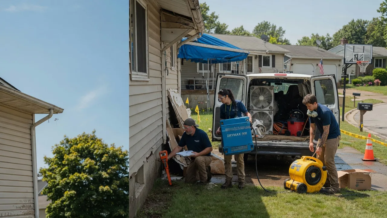 Ceiling Leak Cleanup in Grovertown, IN near me